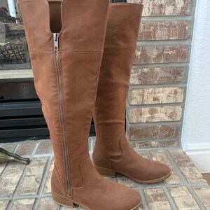 MIA Tan Over the Knee Boots